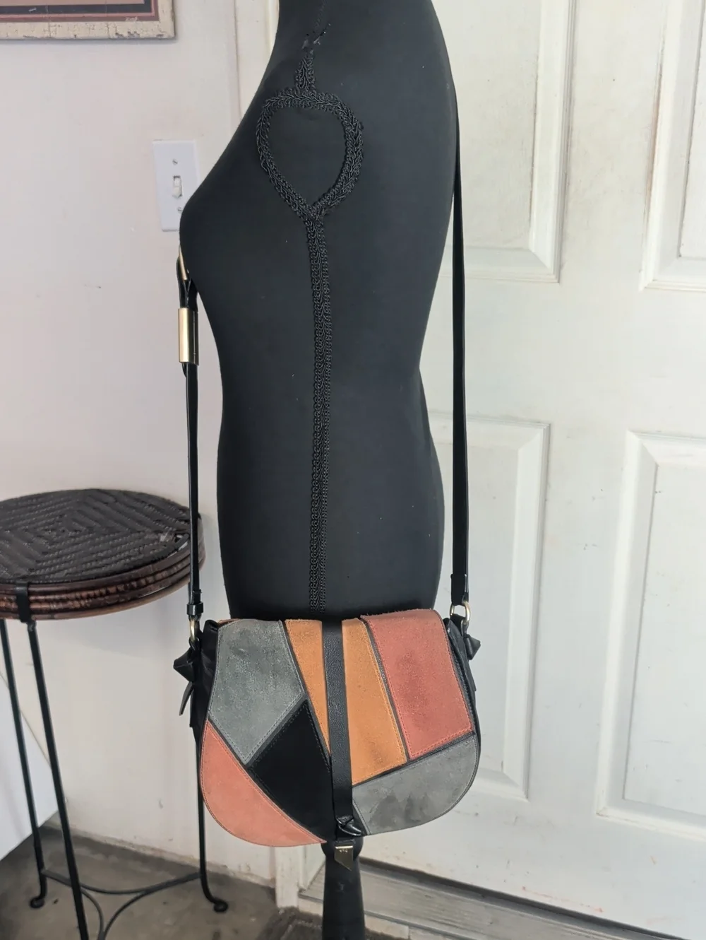 Corrina + Foley Crossbody Patch Work Bag
